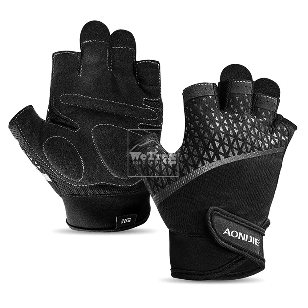 Găng tay xe đạp hở ngón Aonijie M52