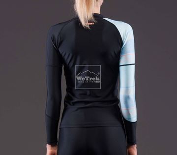 Áo bơi chống nắng nữ Illusion Womens Rashguard LS C-W17LS-BL - 7682