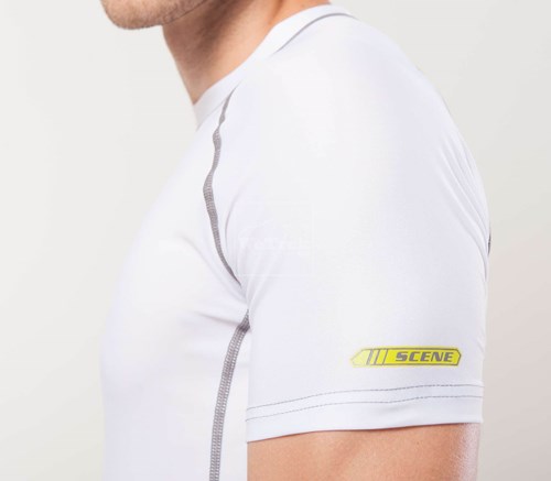 Áo bơi chống nắng nam Scene Mens Rashguard SS C-M17SS-WH