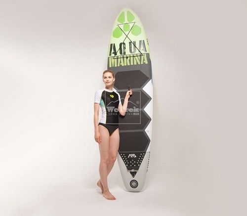 Áo bơi chống nắng nữ ngắn tay Alluv Womens Rashguard SS C-W17SS-WB