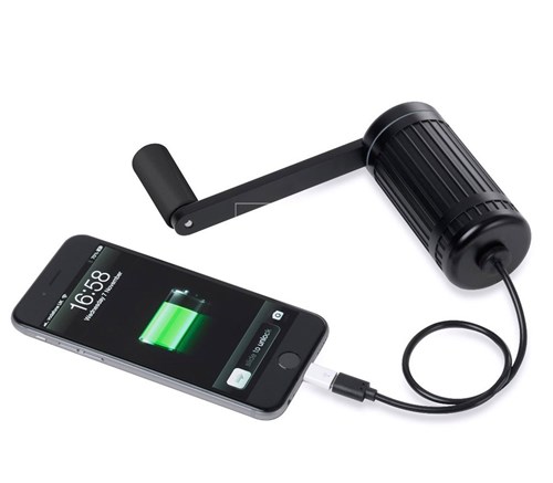 Sạc điện tay quay Texenergy Infinoty Orbit Black - 7784