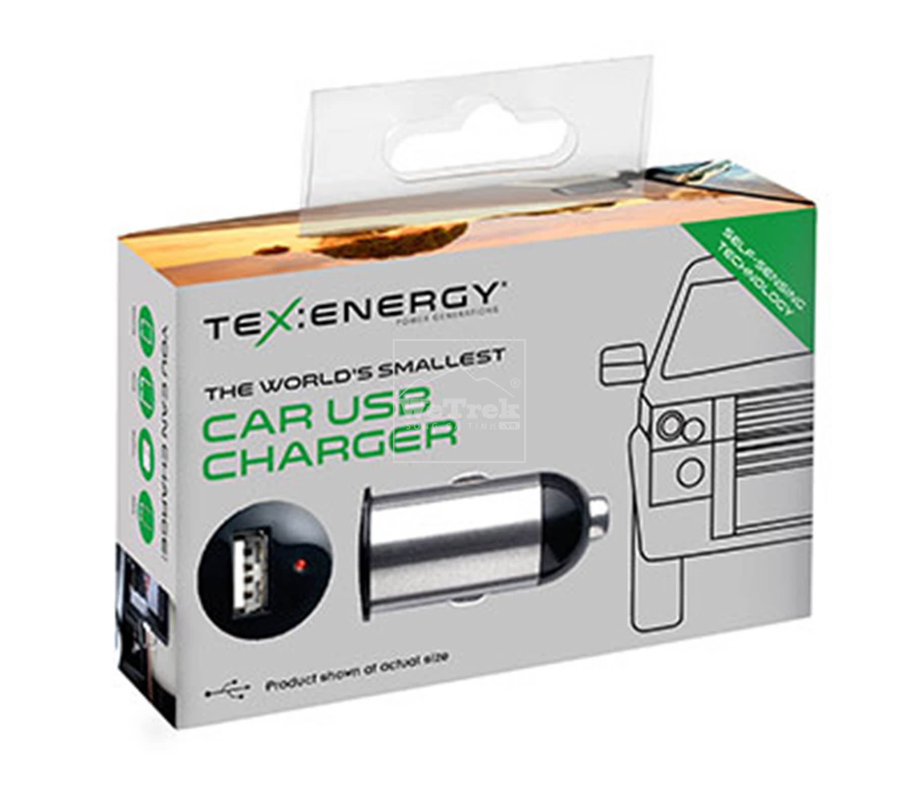 Bộ sạc cổng USB trên ô tô Texenergy Car Charger - 7787