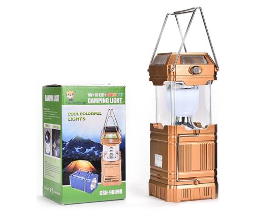 Đèn cắm trại 8+4+1 LED Rechargeable Camping Lantern GSH-9009A - 7876