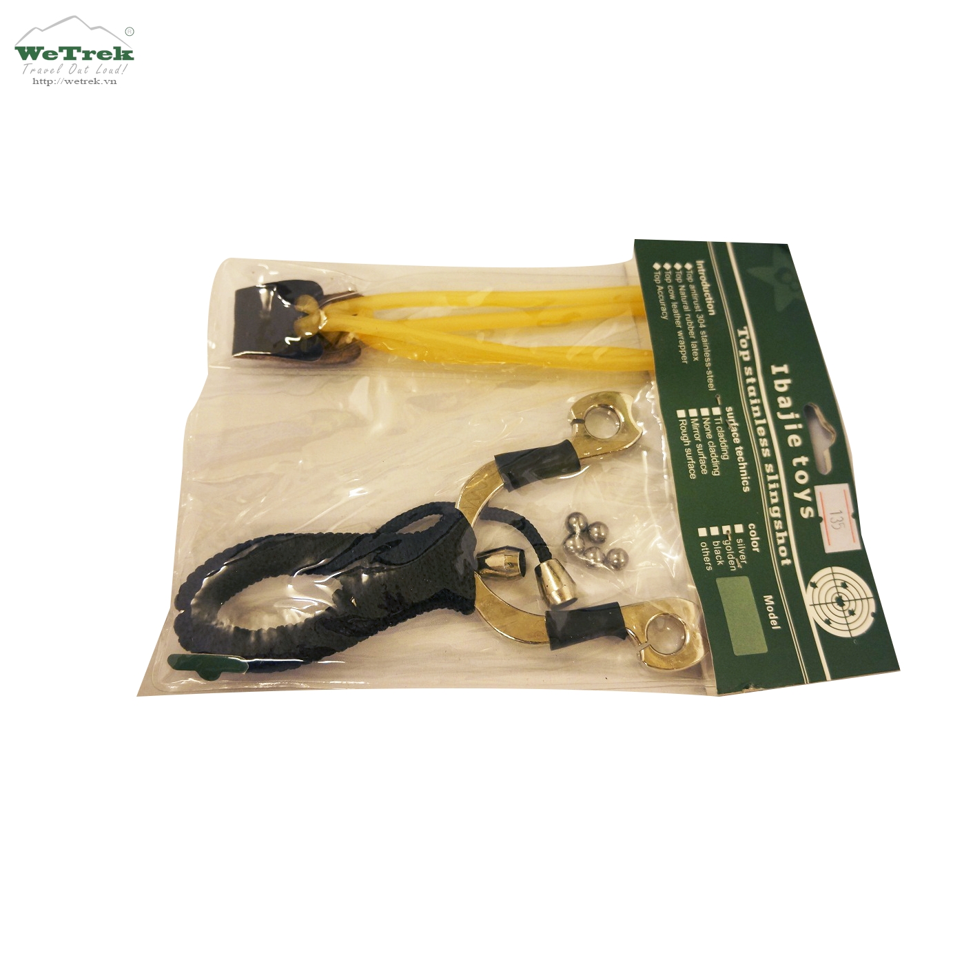 Súng cao su báng inox Ibajie Toys