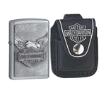 Bao da Zippo Lighter Pouch (Black, 3.50 x 2.50 x 2 cm)