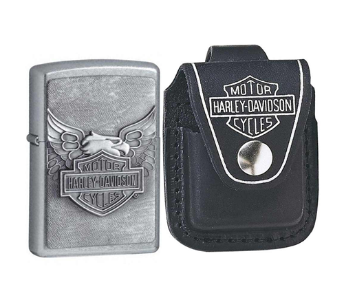 Bao da Zippo Lighter Pouch (Black, 3.50 x 2.50 x 2 cm)