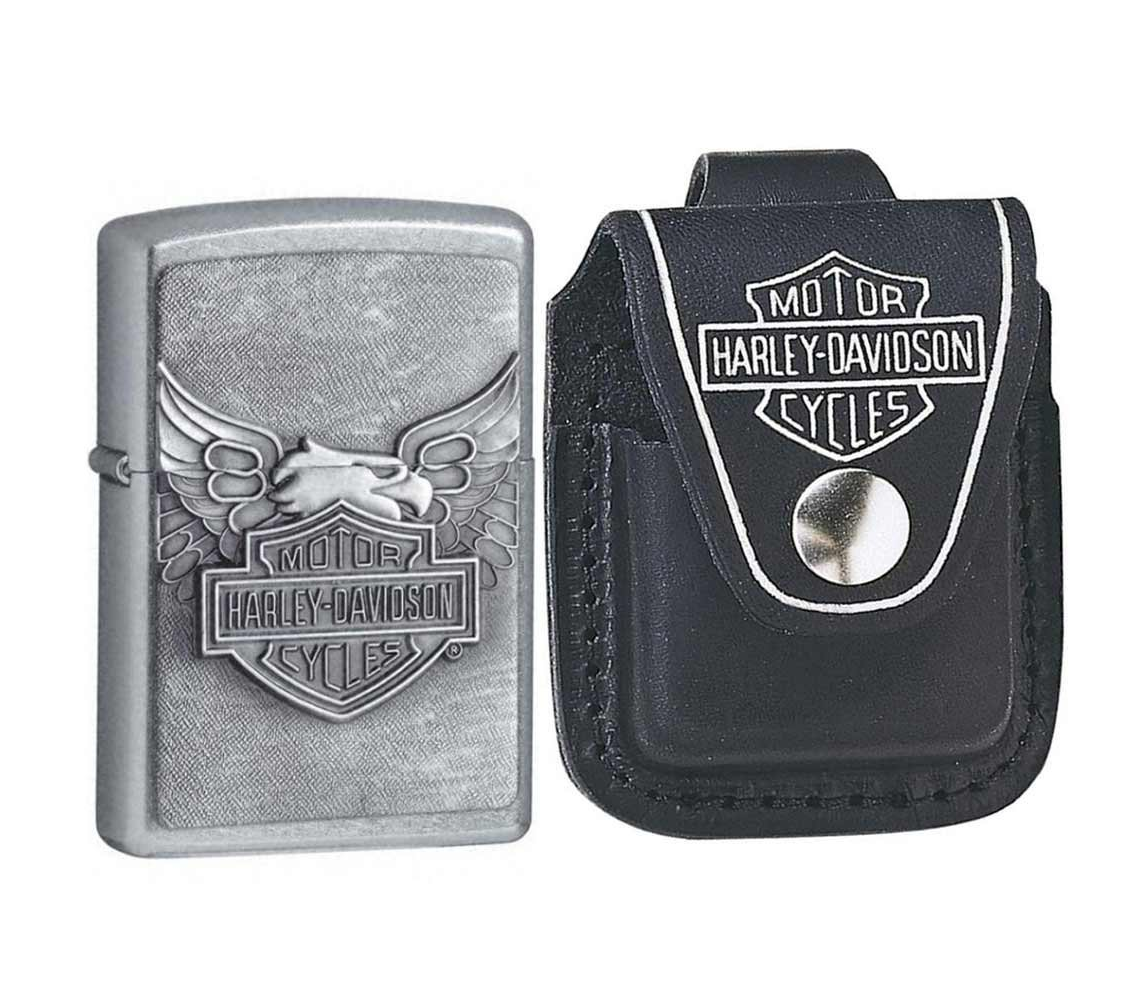 Bao da Zippo Lighter Pouch (Black, 3.50 x 2.50 x 2 cm)