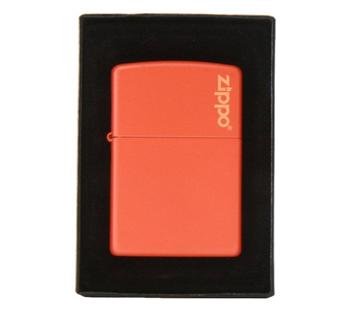 Bật lửa Zippo Orange Matte Lighter with Zippo logo