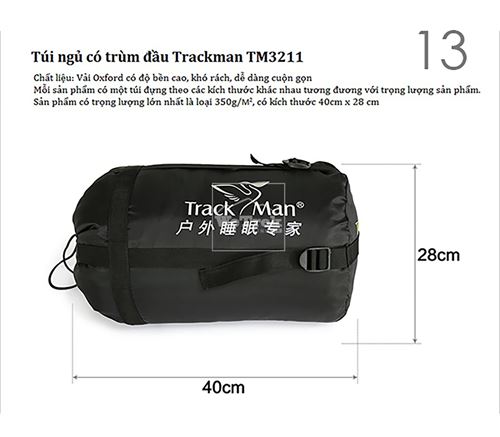 Túi ngủ Track Man Sleeping Bag TM3211 300g - 7945