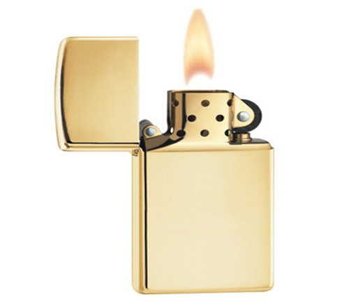 Bật lửa Zippo High Polish Brass Pocket Lighter