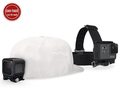 Dây đeo trán máy quay GoPro Head Strap + QuickClip - 1632 [CHO THUÊ]