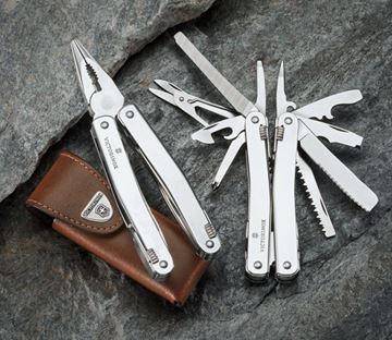 KÌM ĐA NĂNG VICTORINOX SWISSTOOL SPIRIT III 3.0227 in leather pouch