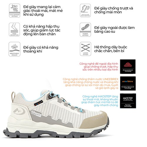 Giày leo núi cổ thấp Clorts Trekking Shoes 3D038D