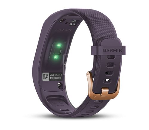 Vòng đeo tay theo dõi sức khỏe Garmin Vivosmart 3 Black/Rose Gold S/M - 8714