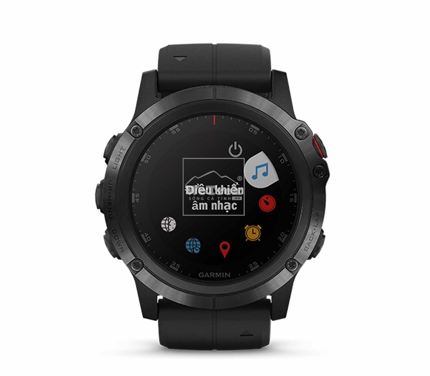 Đồng hồ thông minh Garmin Fenix 5X Plus Carbon Grey/Black Band - 8752