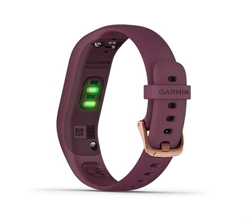 Vòng đeo tay theo dõi sức khỏe Garmin Vivosmart 4 Merlot/Rose Gold S/M - 8717