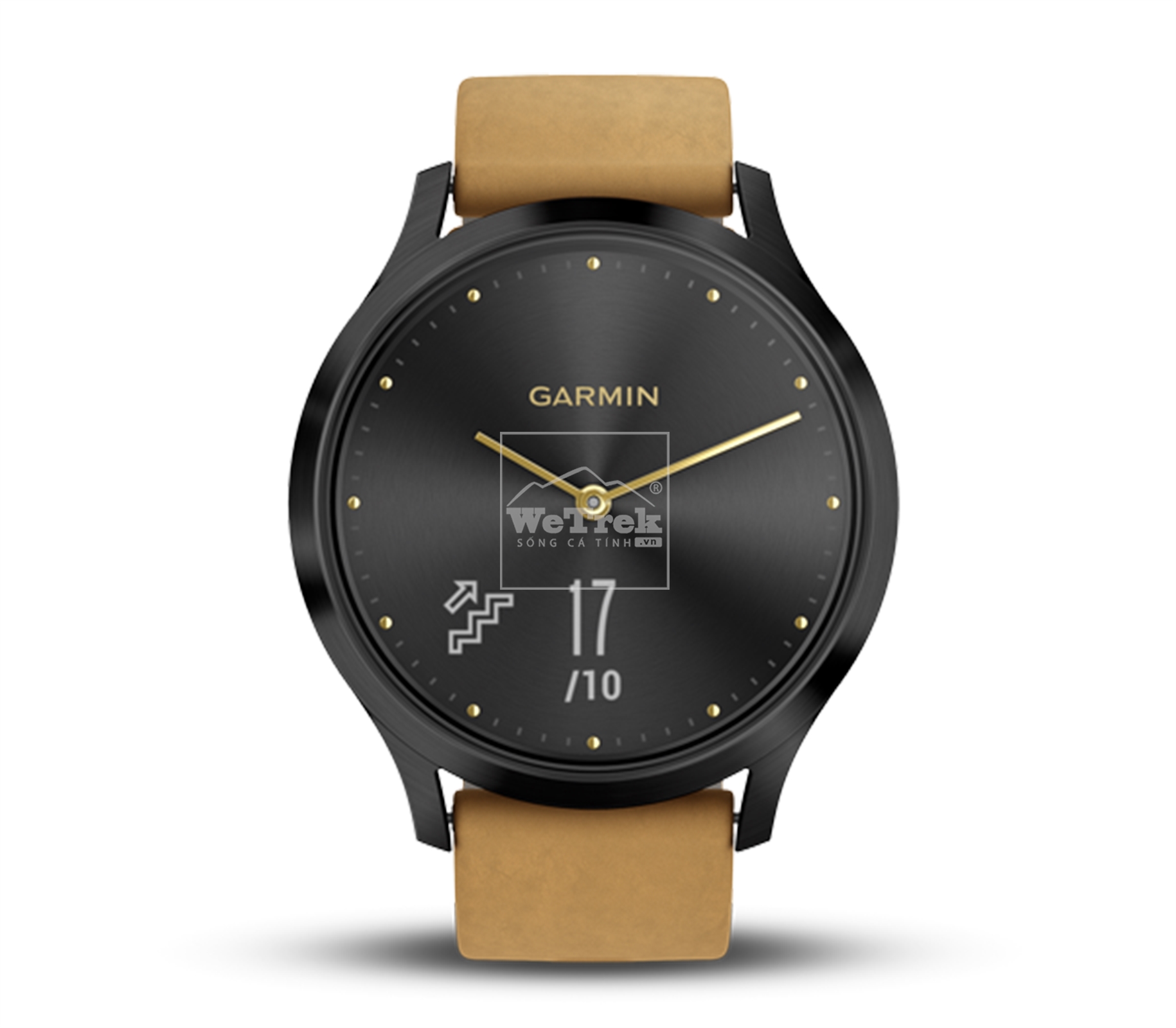 Đồng hồ thông minh Garmin Vivomove HR Premium Black/Tan - 8727