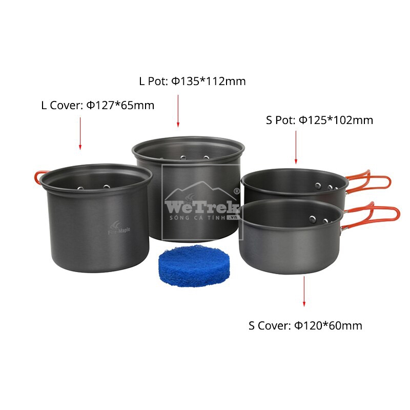 Bộ nồi dã ngoại Fire-Maple Cookware FMC-208 - 7337
