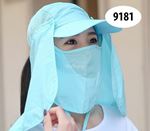 Mũ lưỡi trai gấp trùm gáy tháo rời - 9181 Xanh dương