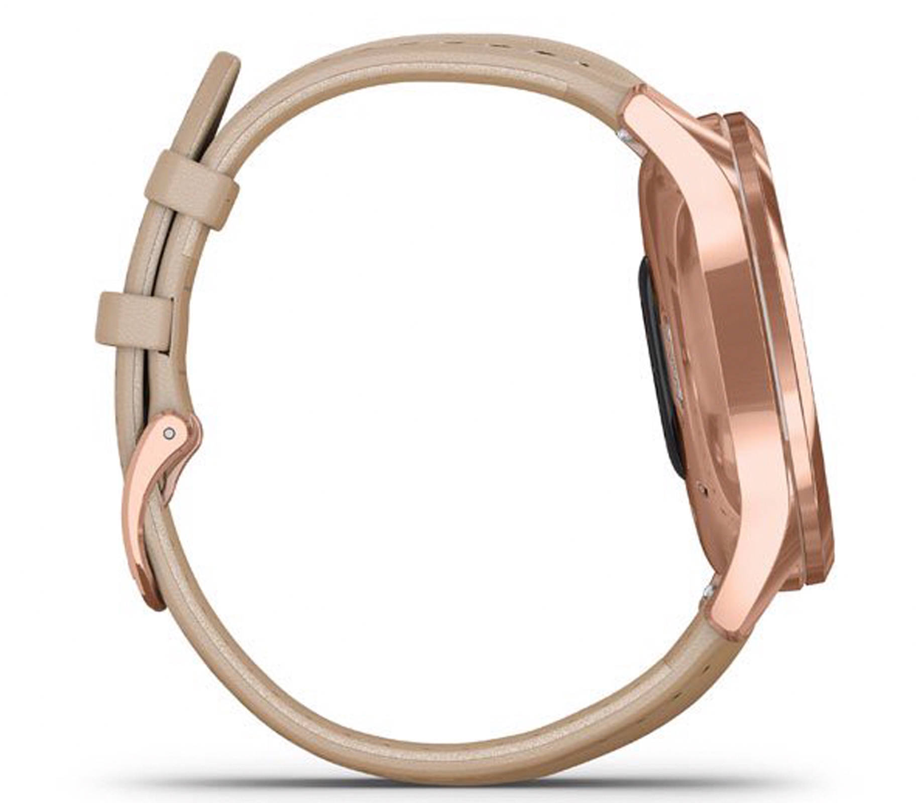 Đồng hồ thông minh Garmin Vivomove Luxe Light Sand Leather/Silver - 9423