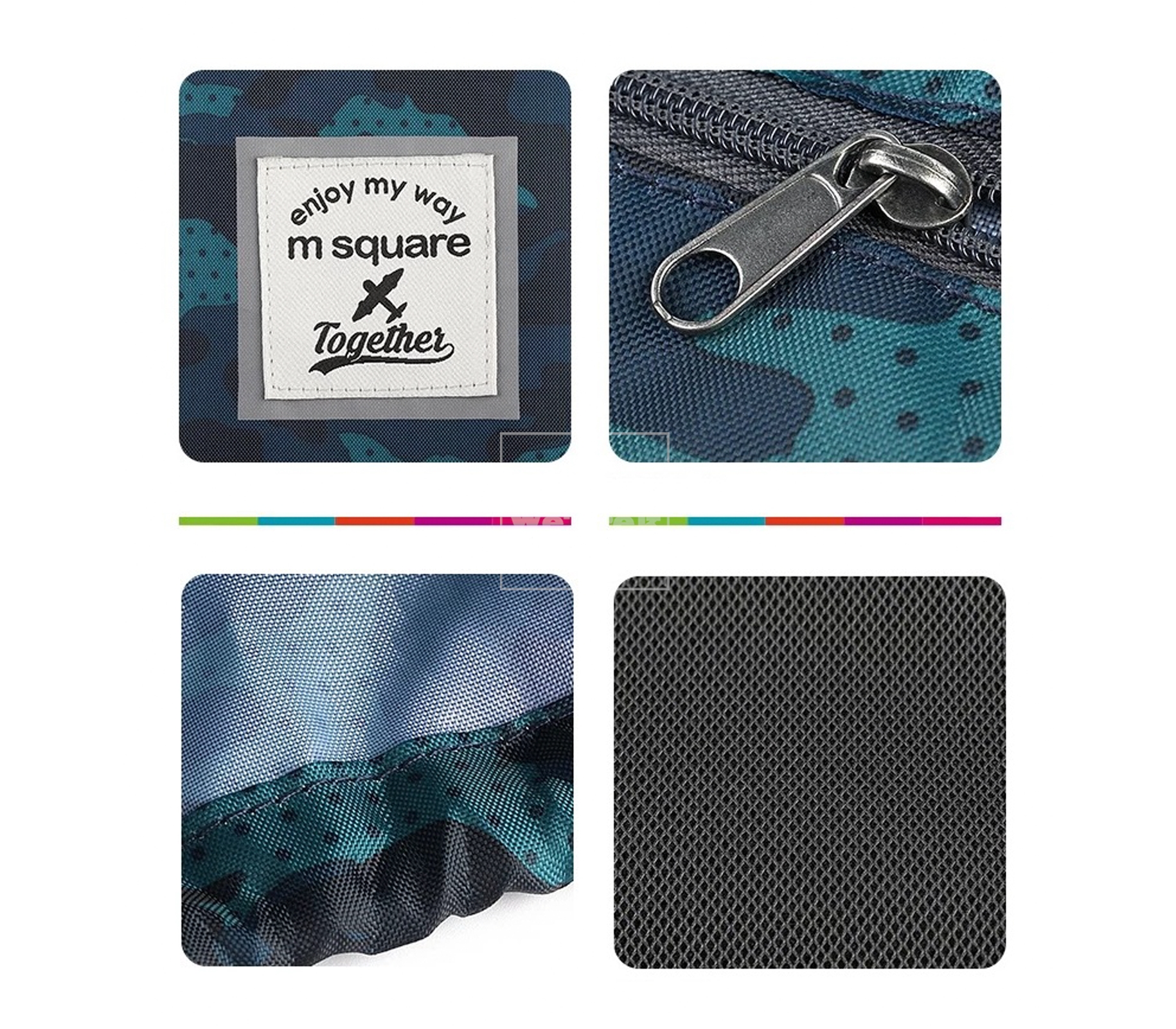 Set 6 túi đựng đồ du lịch Msquare 0641 Xanh camo - 9445
