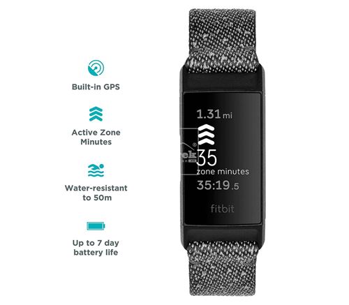 Đồng hồ thông minh FITBIT Charge 4 Special Edition Granite Reflective Woven/Black - 9457