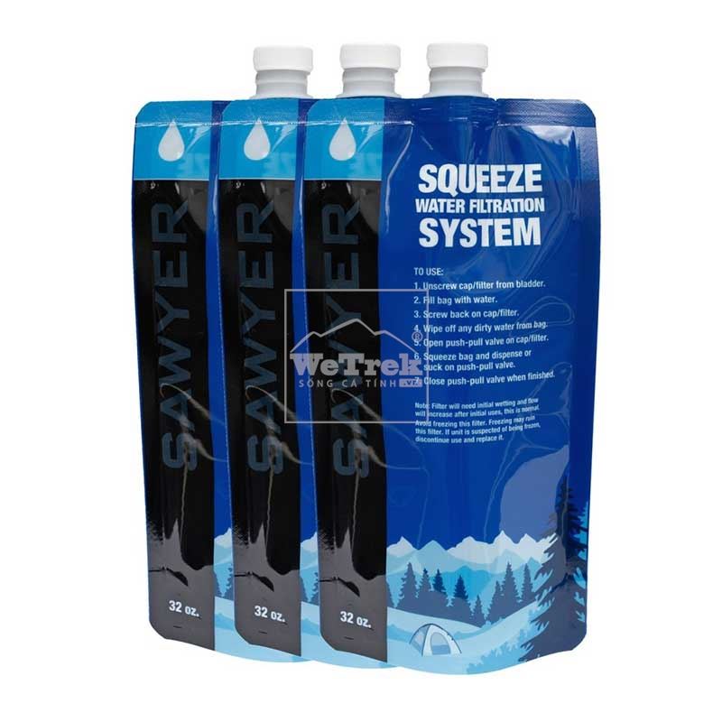 Túi bóp nước Sawyer 1L Squeezable Pouch – Set 3