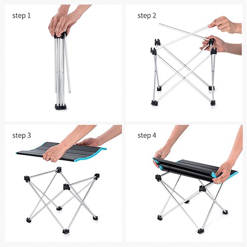 Bàn gấp dã ngoại mặt nhôm Naturehike Portable NH19Z008-Z