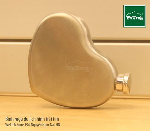 Bình rượu du lịch hình trái tim