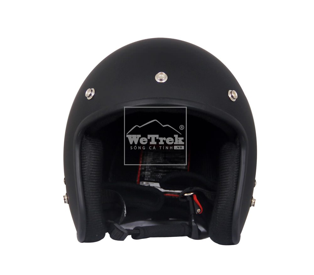 Mũ bảo hiểm xe máy 3/4 Dammtrax D08 - Đen nhám