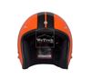 Mũ bảo hiểm xe máy 3/4 Dammtrax D22 - Cam bóng hoa văn Đen