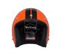 Mũ bảo hiểm xe máy 3/4 Dammtrax D22 - Cam bóng hoa văn Đen