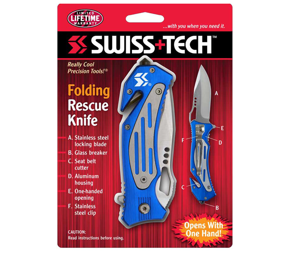 Dao xếp đa năng SwissTech Folding Rescue Knife