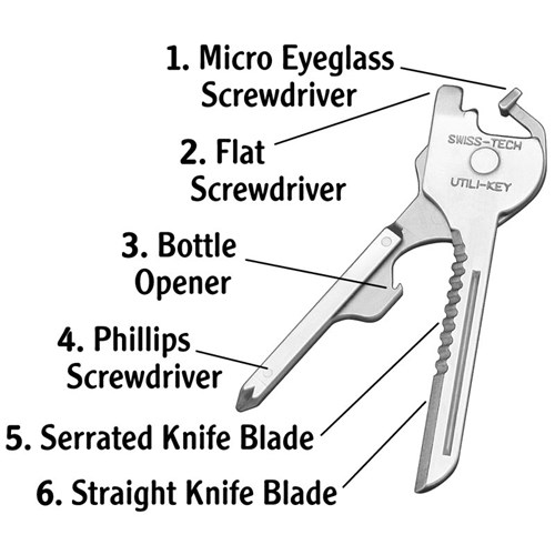 Chìa khóa đa năng SwissTech Micro-Tool Utili-Key 6-in-1