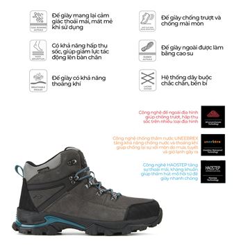 Giày leo núi nam cổ cao Clorts Trekking Shoes 3B052A