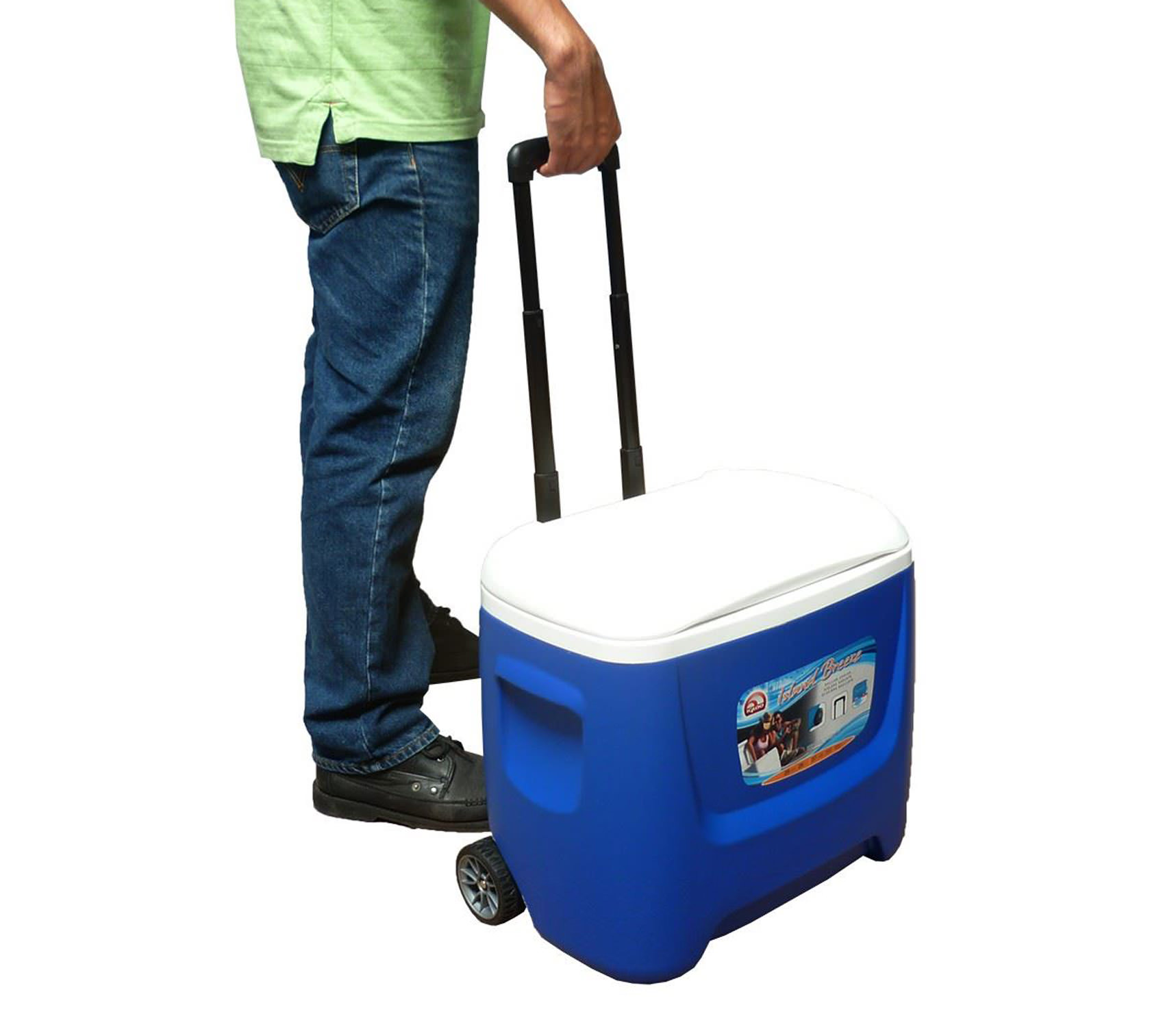 Thùng đá có bánh xe kéo IGLOO Island Breeze Roller 26L - Xanh da trời-4029