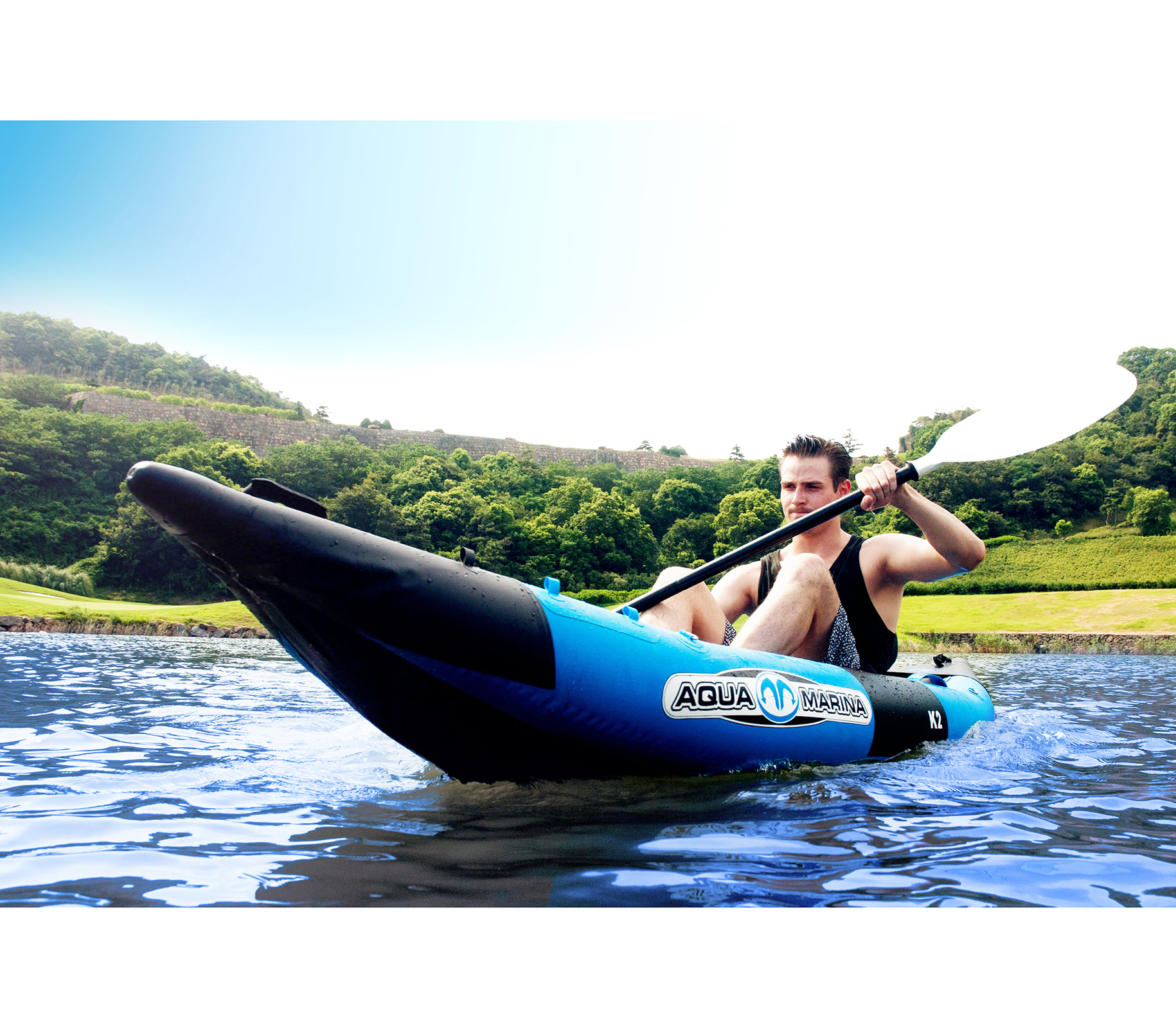 Thuyền kayak bơm hơi 1 người Aqua Marina K2 BT-88868 - 4072