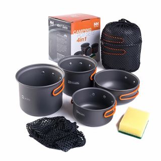 Bộ nồi dã ngoại Naturehike Ultralight Outdoor Camping Cookware NH15T401-G - 9670