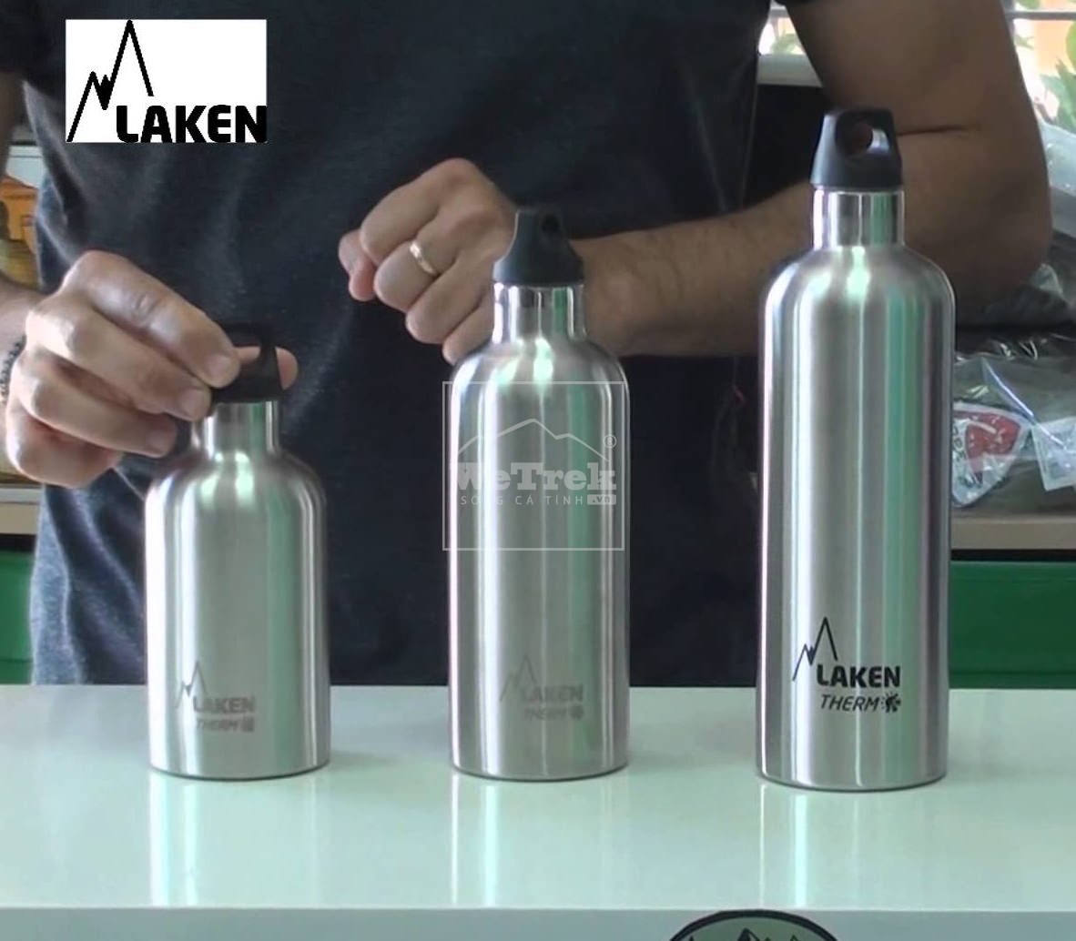 Bình giữ nhiệt LAKEN Futura Thermo 350ml - Bạc