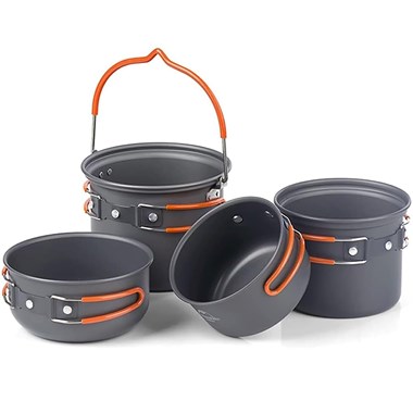 Bộ nồi dã ngoại Naturehike Outdoor Camping Cookware NH18T018-G - 9673