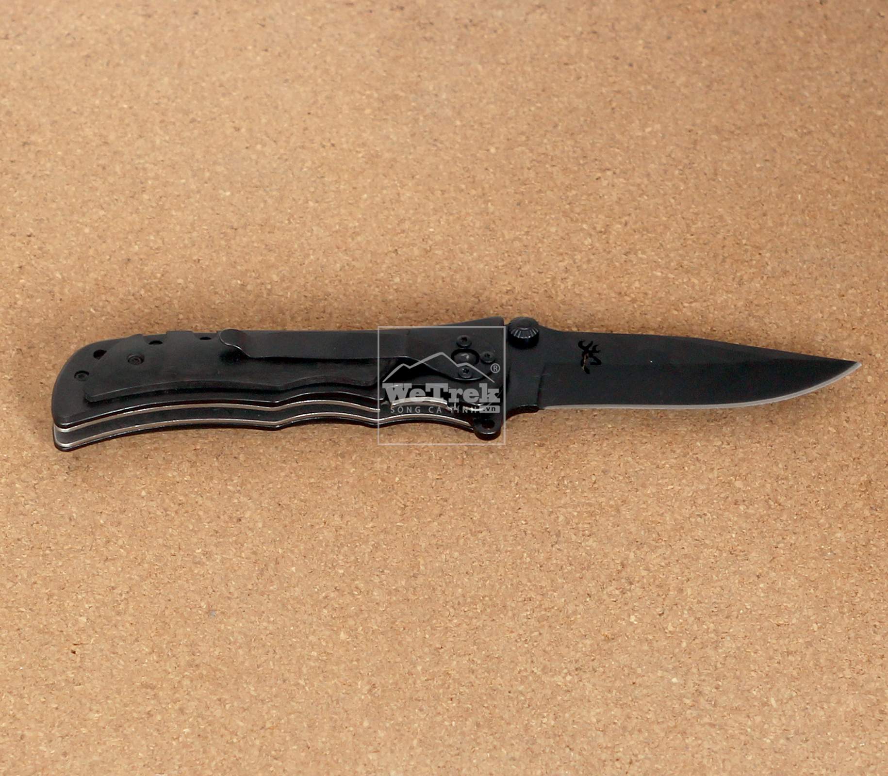 Dao xếp du lịch Browning cán gỗ - 4805 Đen