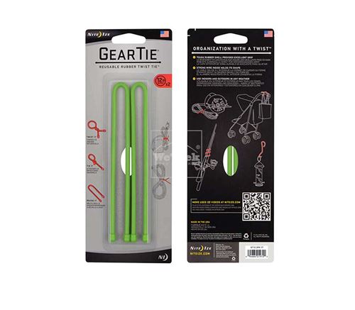 Dây buộc NITE IZE Gear Tie 12 2 Pack GT12-2PK-17 - Xanh lá 5143