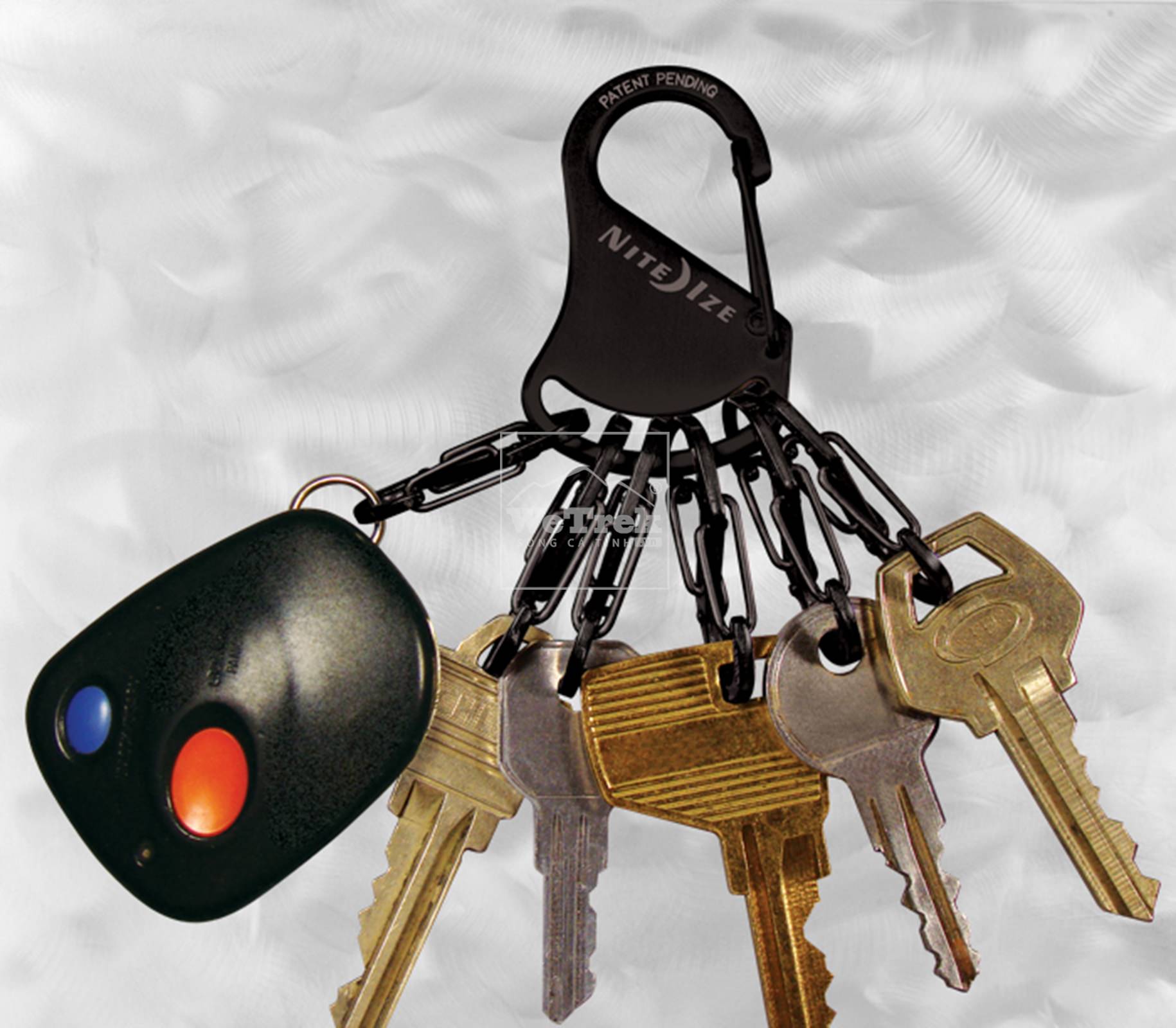 Móc chìa khoá NITE IZE S-Biner KeyRack Steel KRS-03-01 - Đen 5156