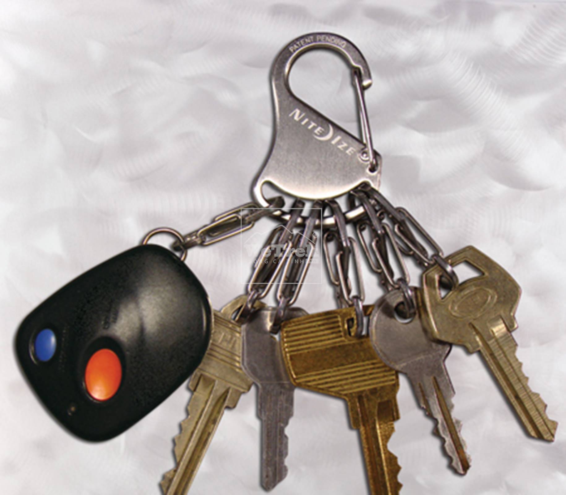 Móc chìa khóa NITE IZE S-Biner KeyRack Steel KRS-03-11 - Bạc 5157
