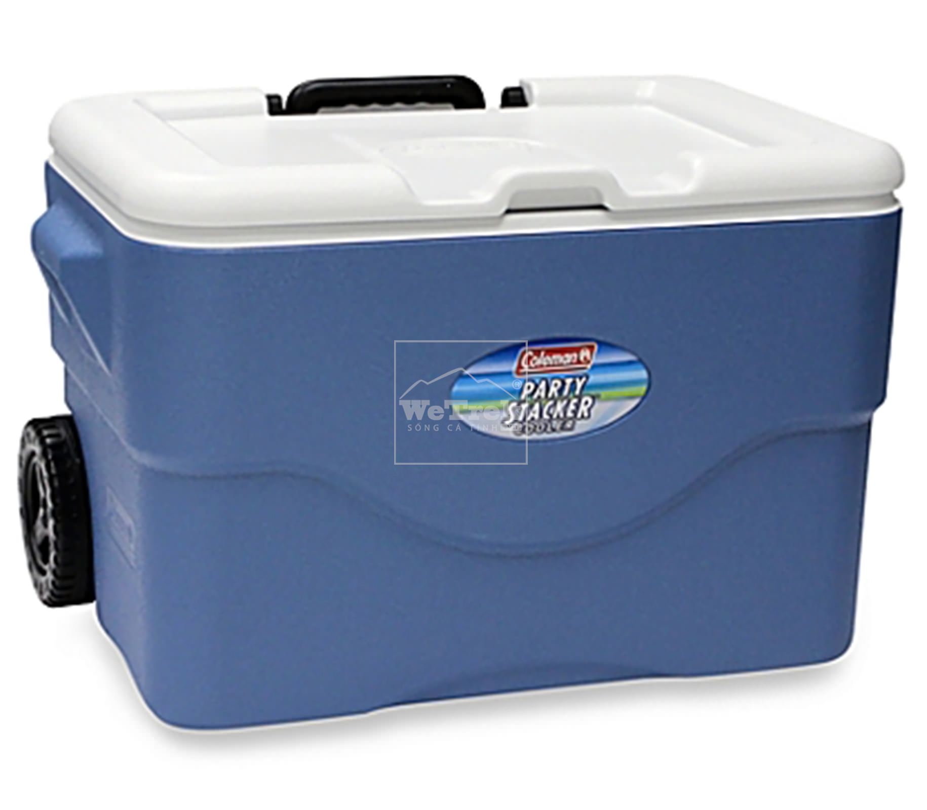 Thùng đá giữ nhiệt tay kéo 47.3L COLEMAN Party Stacker Wheeled 3000001392 Xanh dương - 4518
