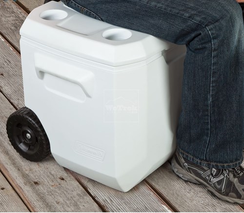 Thùng đá giữ nhiệt tay kéo 47.3L COLEMAN Xtreme 5 Marine Wheeled 3000001839 Trắng - 4527
