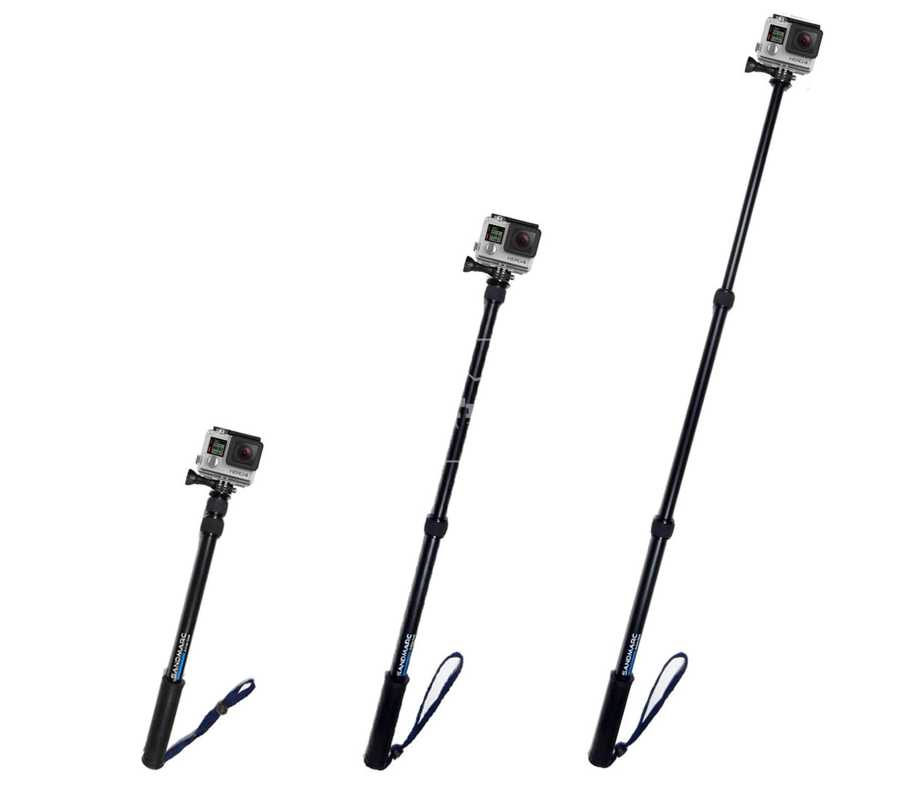 Gậy tự sướng máy quay GoPro SANDMARC Pole - Black Edition