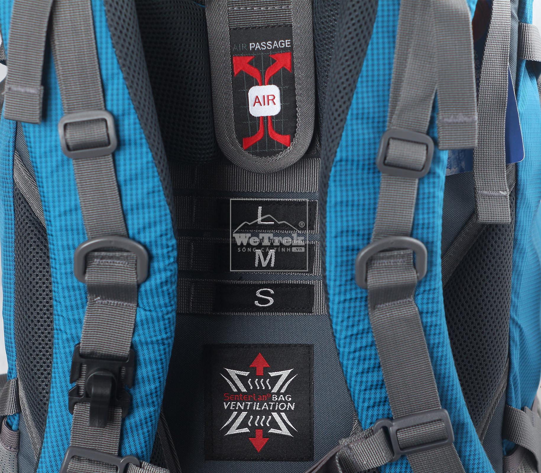 Balo leo núi Senterlan Capacity 70L S2323 Turquoise - 5712