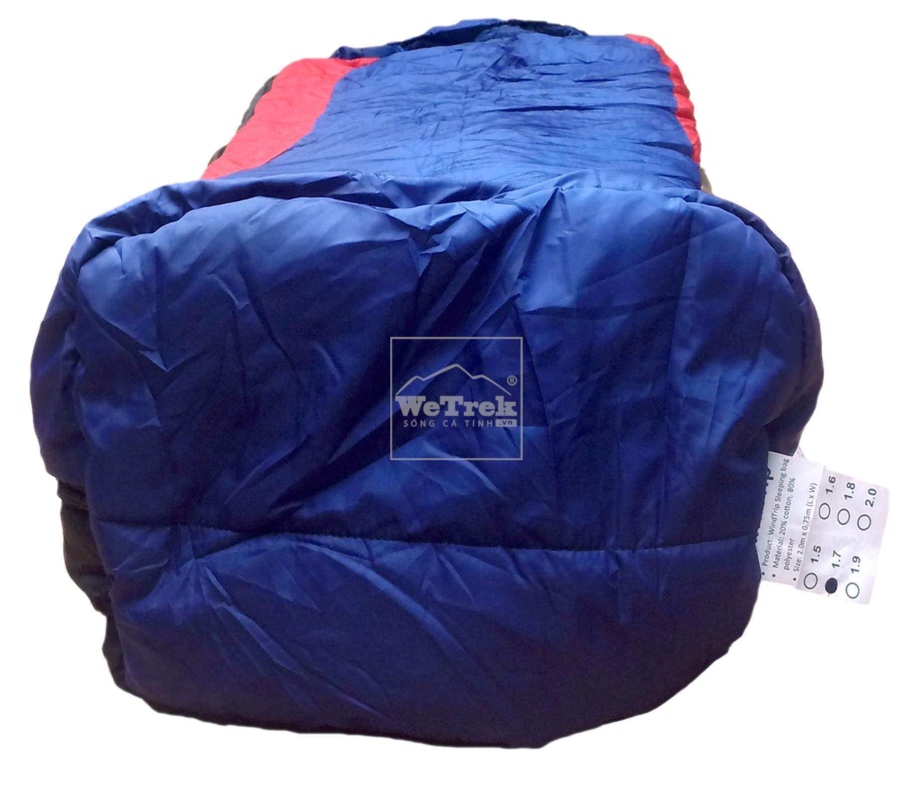 Túi ngủ du lịch mùa đông Comfort WT - Xanh đỏ 5779