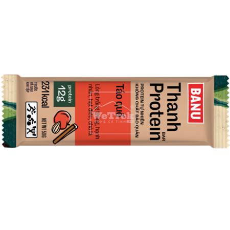 Thanh năng lượng protein BANU vị táo quế - 9874